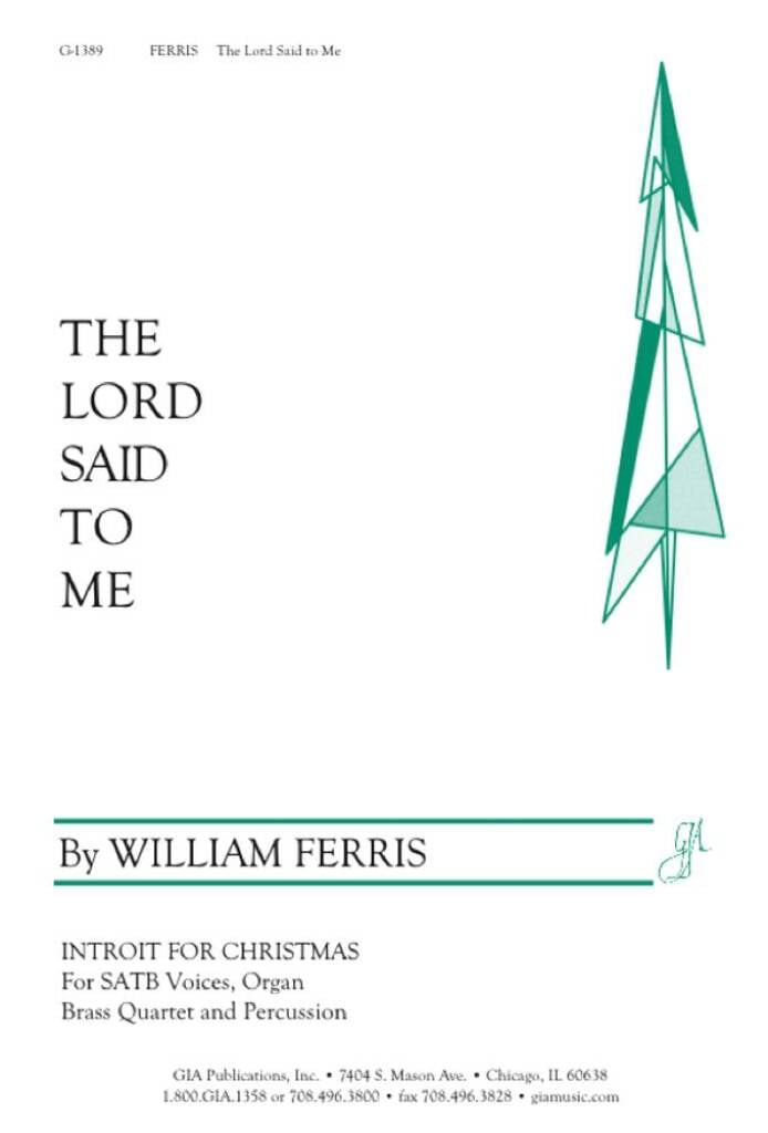 The Lord Said to Me - Instrumental parts